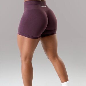 Alphalete Women's Burgandy Bike Shorts